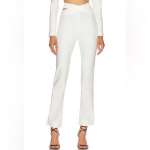 NWT MICHAEL COSTELLO X REVOLVE- Milla Pants White Size M